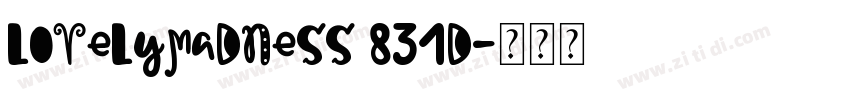 LovelyMadness 831D字体转换